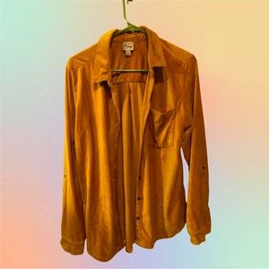 Mustard Yellow Button Up Shirt